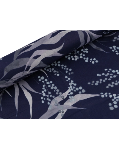 Bavlnená látka / plátno listy / rastliny šírka 220 cm - 1 m | Mimib