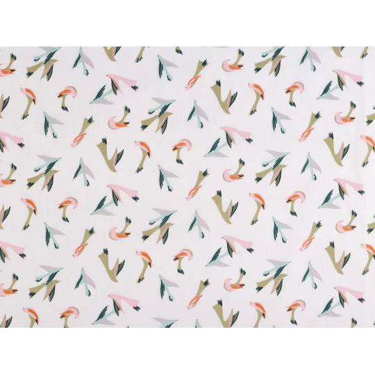 Bavlnená látka / plátno vtáčik - 1 m | Mimib