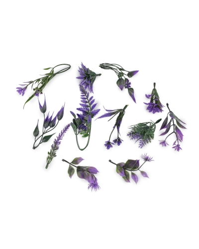 Umelé mini vetvičky na aranžovanie, mix 11 ks - 1 sáčok | Mimib