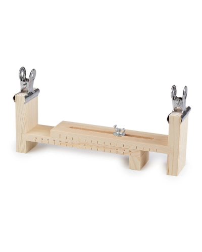Drevený stav na pletenie náramkov a náhrdelníkov, nastaviteľný - 1 ks | Mimib