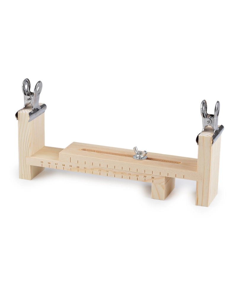 Drevený stav na pletenie náramkov a náhrdelníkov, nastaviteľný - 1 ks | Mimib