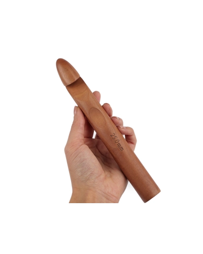 Háčik na háčkovanie drevený veľ. 25 - 1 ks | Mimib