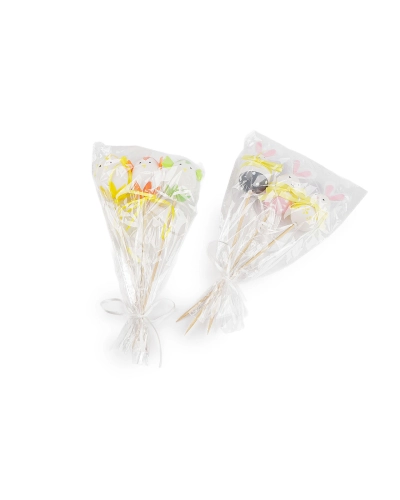 Zápich veľkonočné vajíčko kuriatko / zajačik mix - 3 ks | Mimib