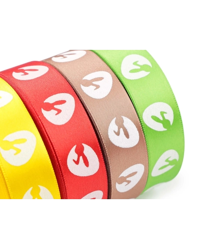 Saténová stuha Veľká Noc šírka 24 mm - 20 m | Mimib