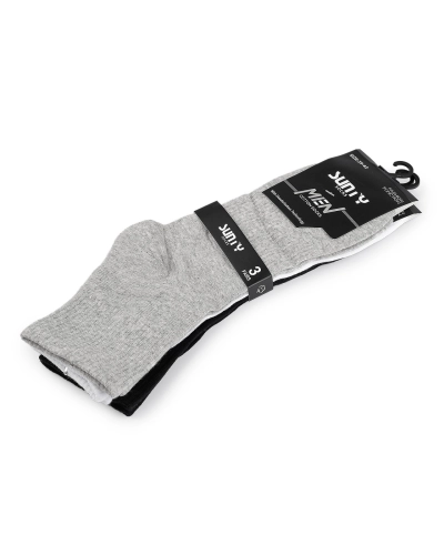 Pánske bavlnené ponožky - 3 pár | Mimib