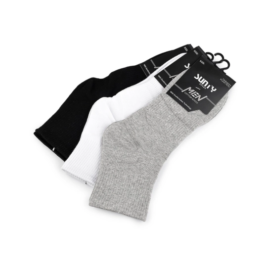 Pánske bavlnené ponožky - 3 pár | Mimib