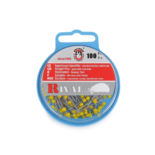 Špendlíky so sklenenou hlavičkou dĺžka 31, 38 mm - 1 krab. | Mimib