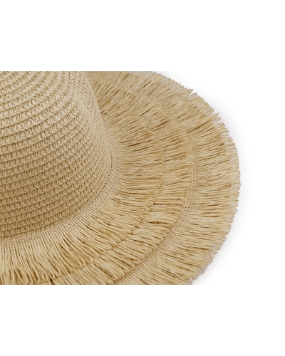 Dámsky letný klobúk / slamák na dozdobenie so strapcami - 1 ks | Mimib