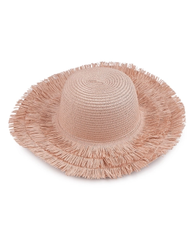 Dámsky letný klobúk / slamák na dozdobenie so strapcami - 1 ks | Mimib