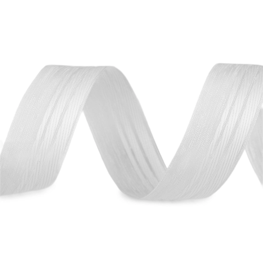 Plátnová stuha s efektnou niťou šírka 25 mm - 20 m | Mimib