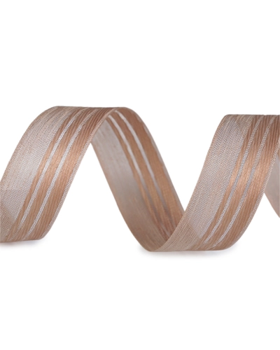 Plátnová stuha s efektnou niťou šírka 25 mm - 20 m | Mimib