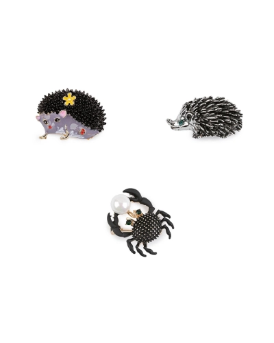 Brošňa ježko, krab - 1 ks | Mimib