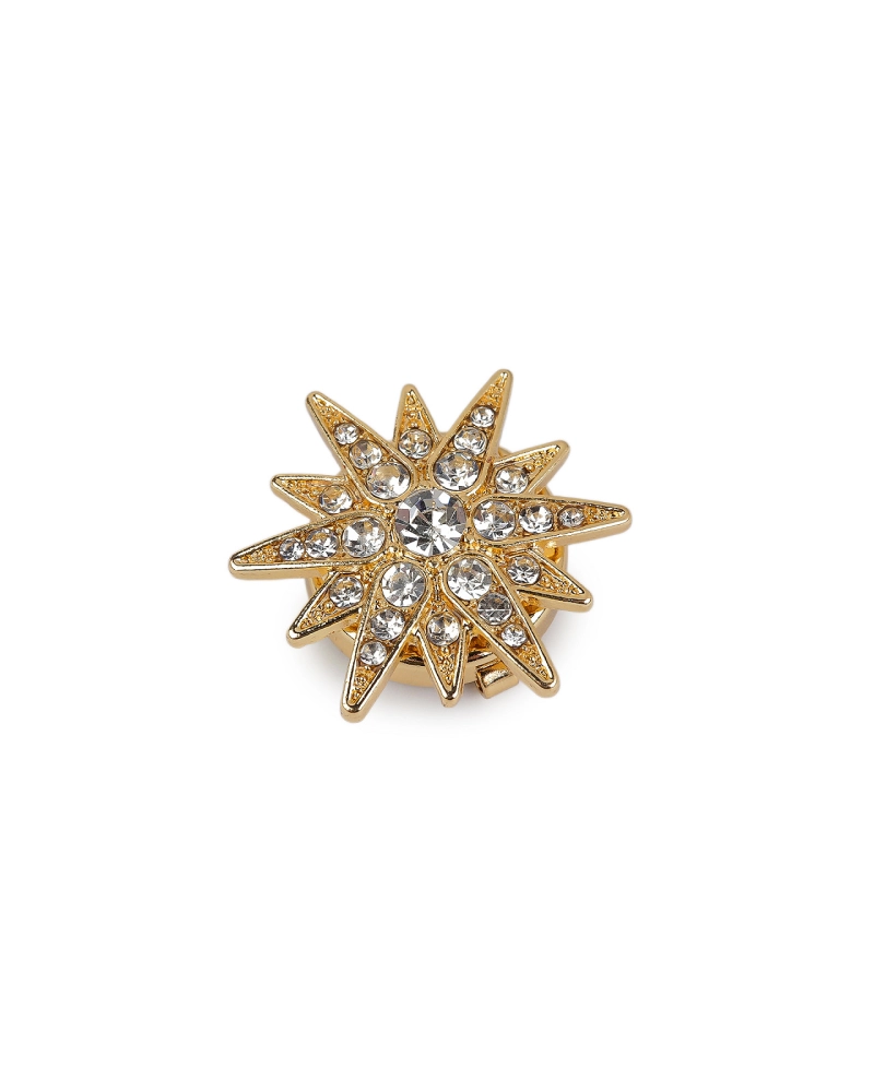 Ozdoba na gombík s brúsenými kamienkami - 1 ks | Mimib