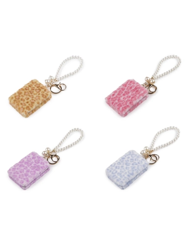 Plyšové kozmetické zrkadlo / prívesok na kabelku - 1 ks | Mimib