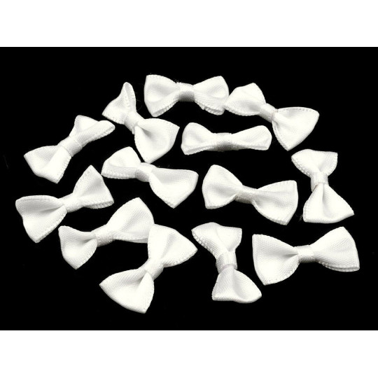 Svatební / prádlové mašličky 12x25 mm saténové | Mimib