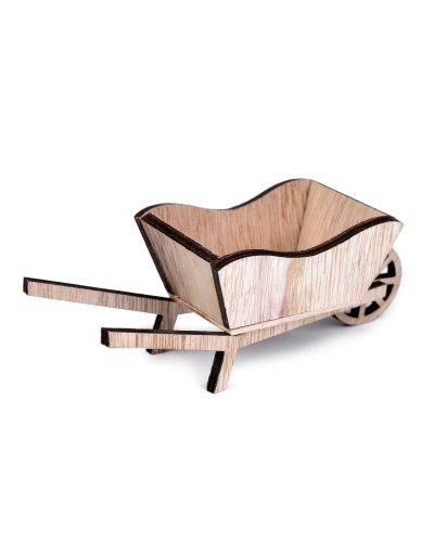 Dekorácia drevený  fúrik 6x16 cm - 1 ks | Mimib