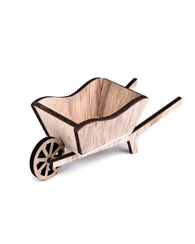 Dekorácia drevený  fúrik 6x16 cm - 1 ks | Mimib