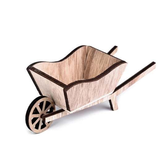 Dekorácia drevený  fúrik 6x16 cm - 1 ks | Mimib