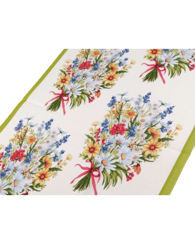 Bavlnené vaflové piké lúčne kvety - 1 m | Mimib