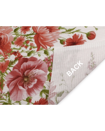 Bavlnené vaflové piké kvety - 1 m | Mimib