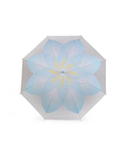 Dámsky / dievčenský priehľadný vystreľovací dáždnik kvet - 1 ks | Mimib