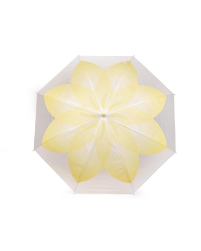 Dámsky / dievčenský priehľadný vystreľovací dáždnik kvet - 1 ks | Mimib