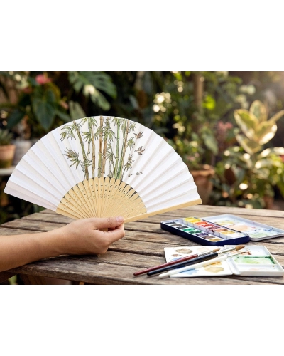 Detský vejár na domaľovanie / vymaľovanie - 1 ks | Mimib