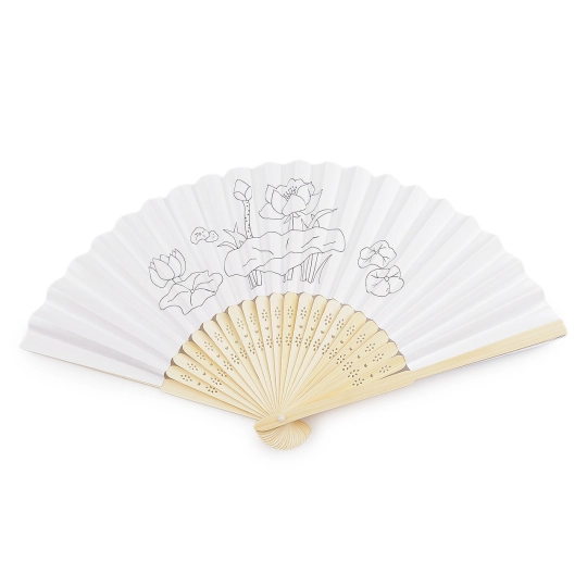 Detský vejár na domaľovanie / vymaľovanie - 1 ks | Mimib