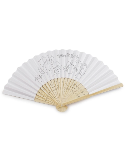 Detský vejár na domaľovanie / vymaľovanie - 1 ks | Mimib