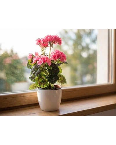 Umelá kytica muškát - 1 ks | Mimib