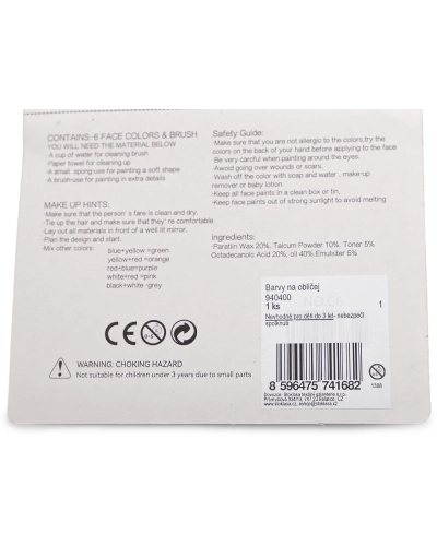 Farby na tvár - 1 ks | Mimib