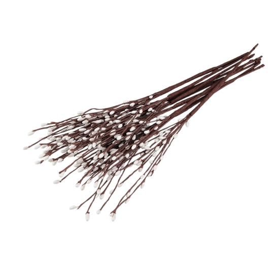 Umelá vetvička s púčikmi na drôtiku - 10 ks | Mimib