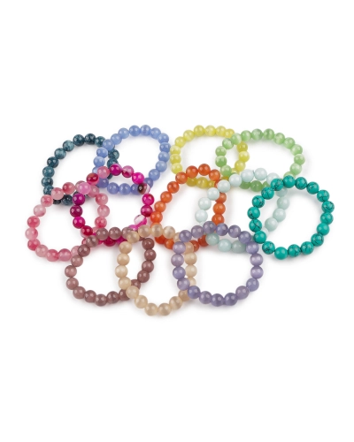 Náramok pružný zo sklenených korálikov - 1 ks | Mimib