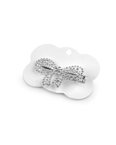 Spona do vlasov s brúsenými kamienkami mašľa - 1 ks | Mimib