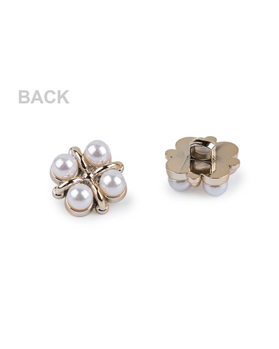 Gombík zdobený perlami veľkosť 24", 28", 34" - 30 ks | Mimib