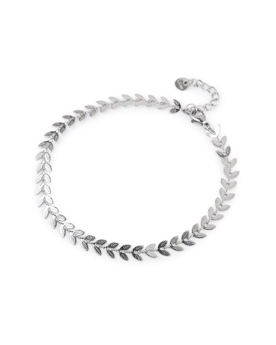 Náramek na kotník z nerezové oceli s perlami a přívěskem - 1 ks | Mimib