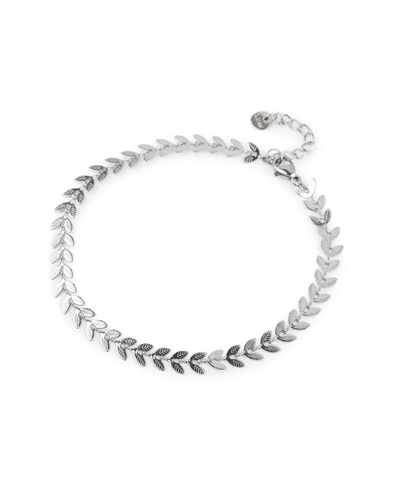 Náramek na kotník z nerezové oceli s perlami a přívěskem - 1 ks | Mimib