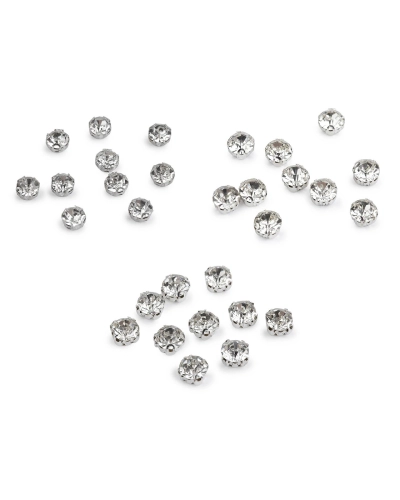 Našívacie šatóny / štras v puzdre / kotlíku Ø6, 7, 8 mm - 10 ks | Mimib