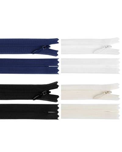 Špirálový zips skrytý YKK No 3 dĺžka 50 cm dederon - 1 ks | Mimib