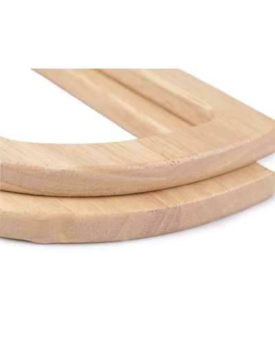 Drevené uchá z masívu na tašky - 2 ks | Mimib