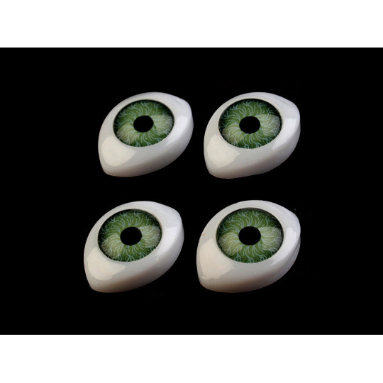 Plastové oči k nalepení 12x17mm | Mimib