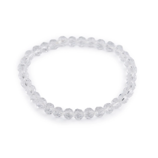 Náramok pružný z brúsených korálikov - 1 ks | Mimib