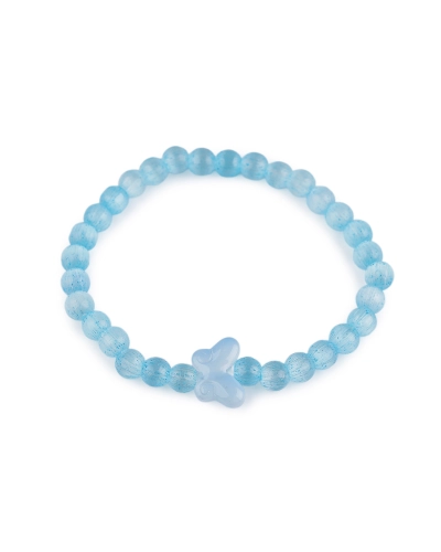 Náramok pružný zo sklenených korálikov mačka, motýľ, hviezda - 1 ks | Mimib