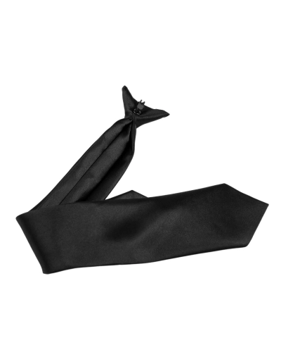 Saténová kravata s klipom, bez viazania - 1 ks | Mimib