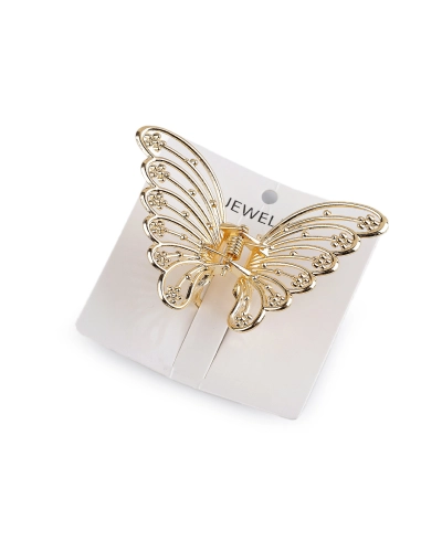 Štipec do vlasov kovový motýľ - 1 ks | Mimib