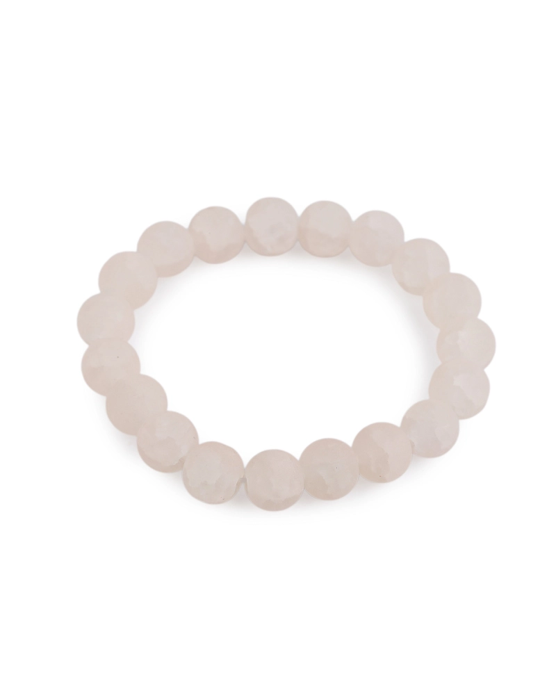 Náramok pružný zo sklenených korálikov s ľadovým efektom - 1 ks | Mimib