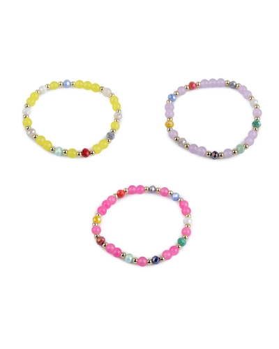 Náramok pružný zo sklenených korálikov - 1 ks | Mimib