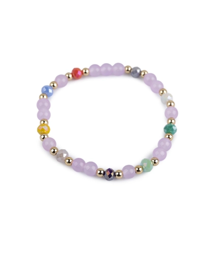 Náramok pružný zo sklenených korálikov - 1 ks | Mimib