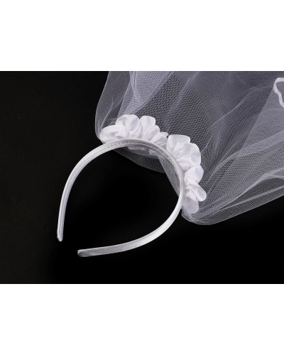 Čelenka do vlasov so závojom - na párty / rozlúčku so slobodou - 1 ks | Mimib