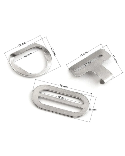 Zapínanie na motýliky - 50 sada | Mimib